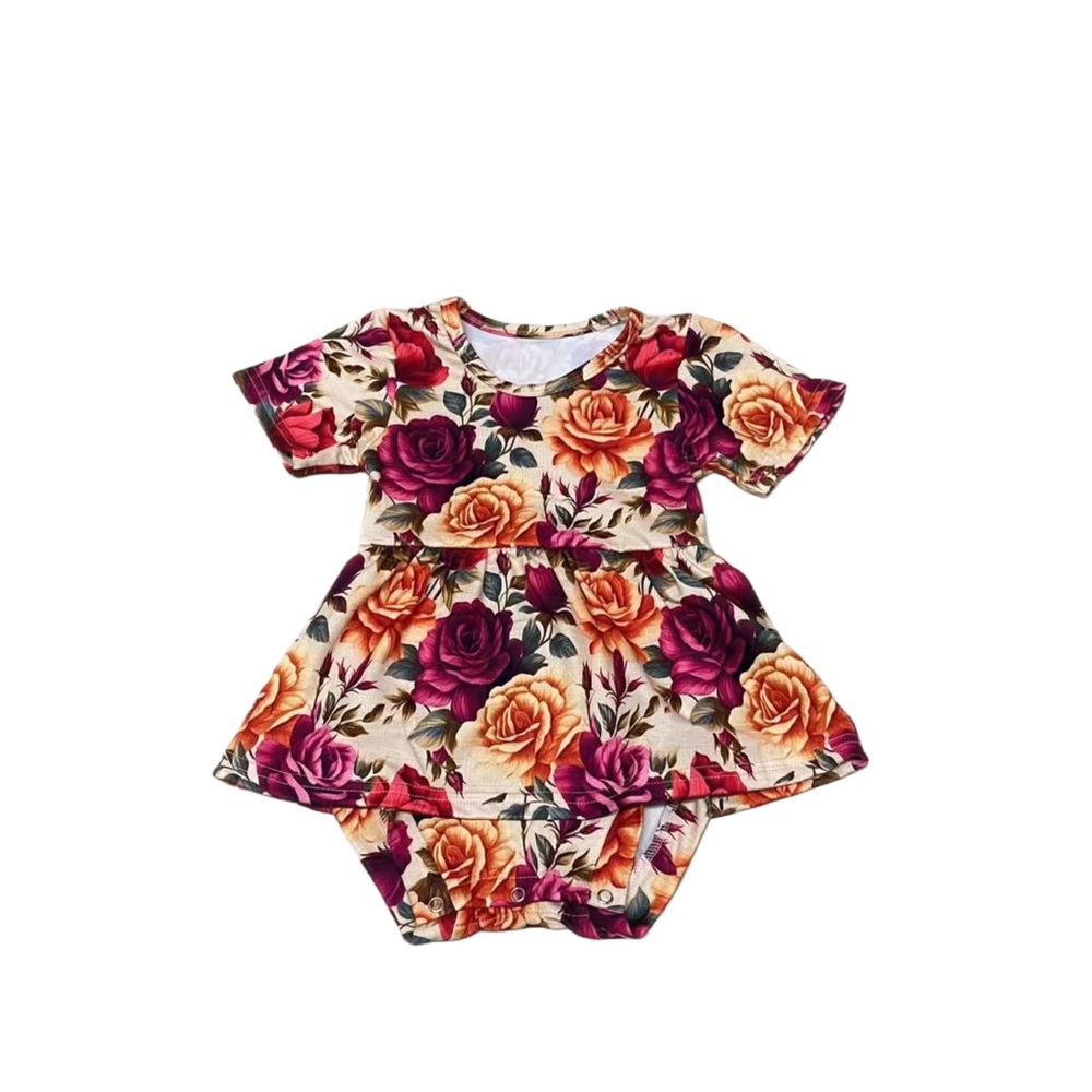 Rose Skirted Leo / Bodysuit